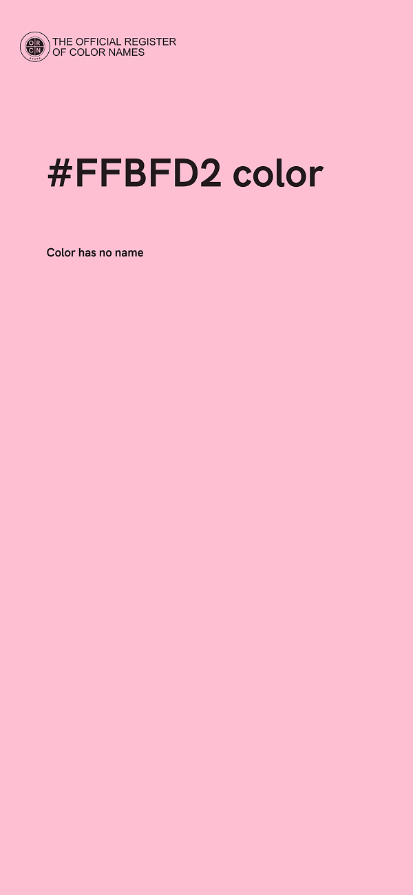 #FFBFD2 color image