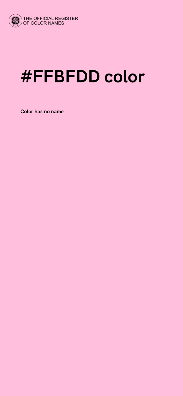 #FFBFDD color image