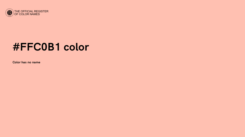 #FFC0B1 color image