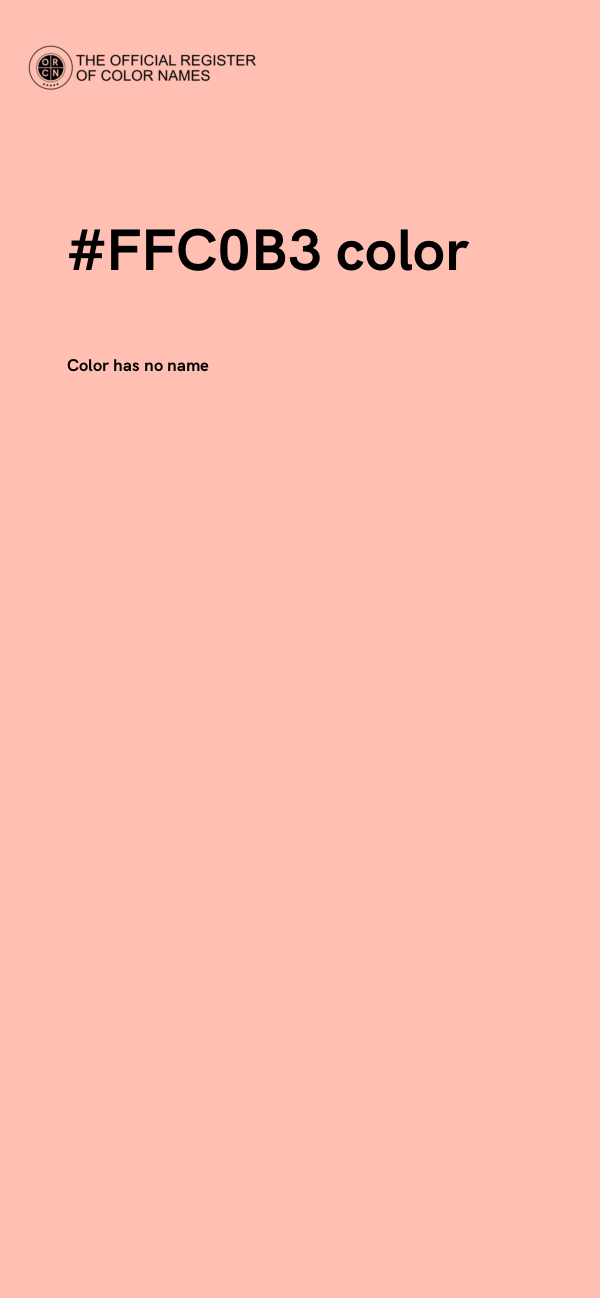 #FFC0B3 color image