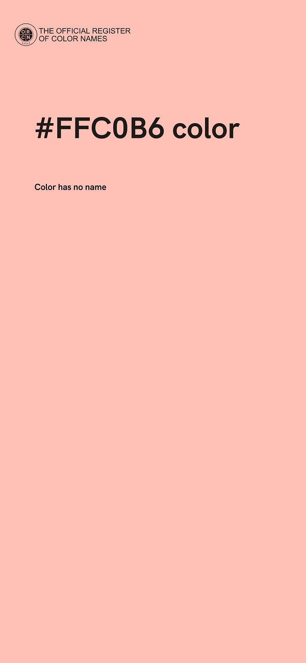 #FFC0B6 color image