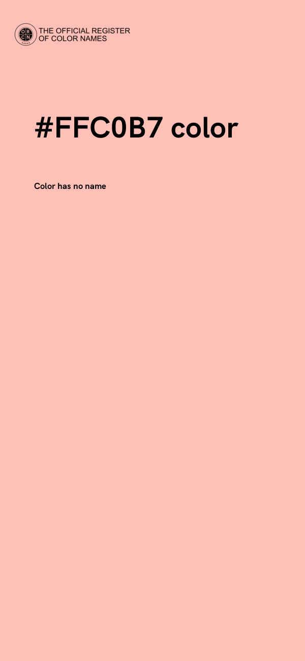 #FFC0B7 color image