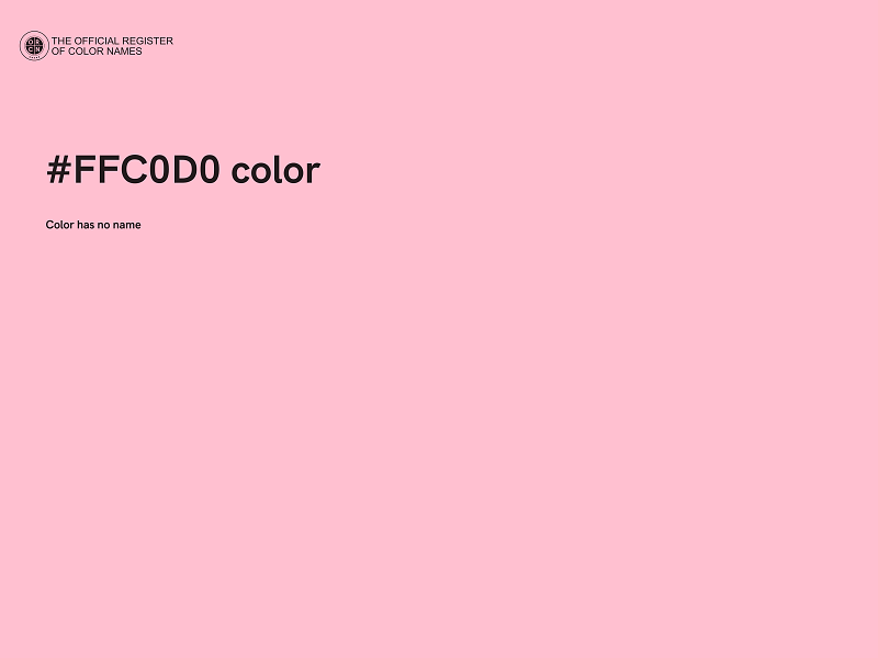 #FFC0D0 color image