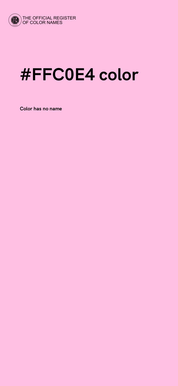 #FFC0E4 color image