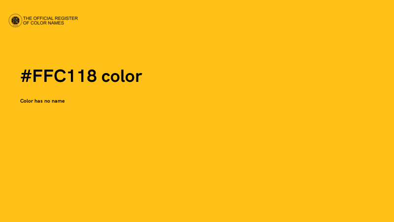 #FFC118 color image