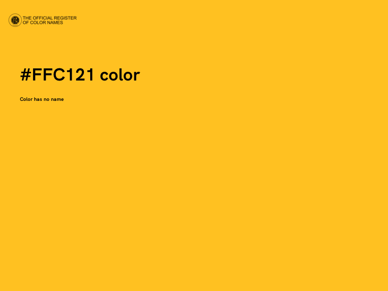 #FFC121 color image