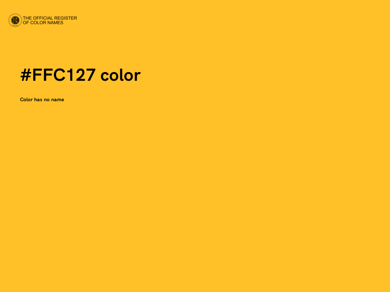#FFC127 color image