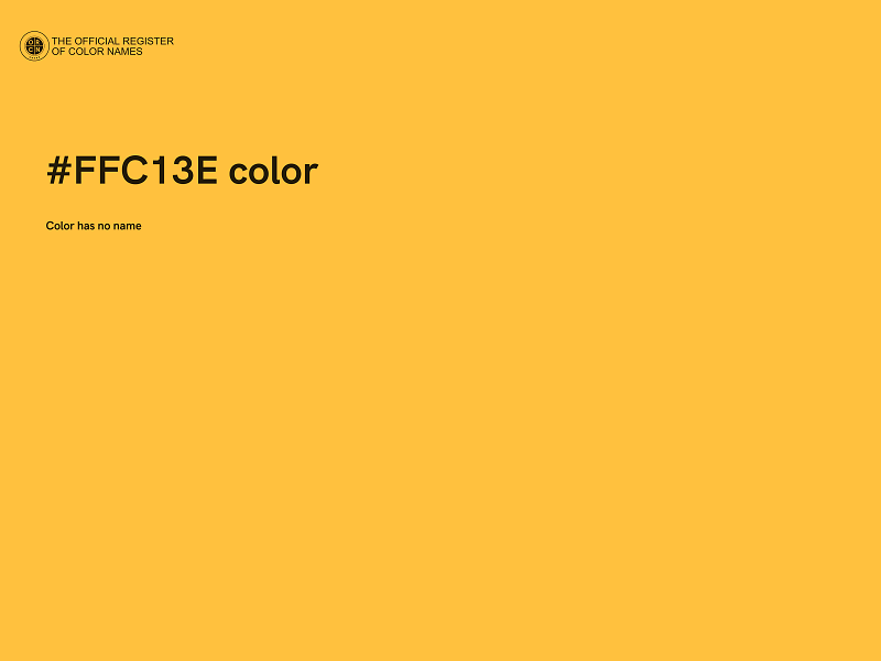 #FFC13E color image