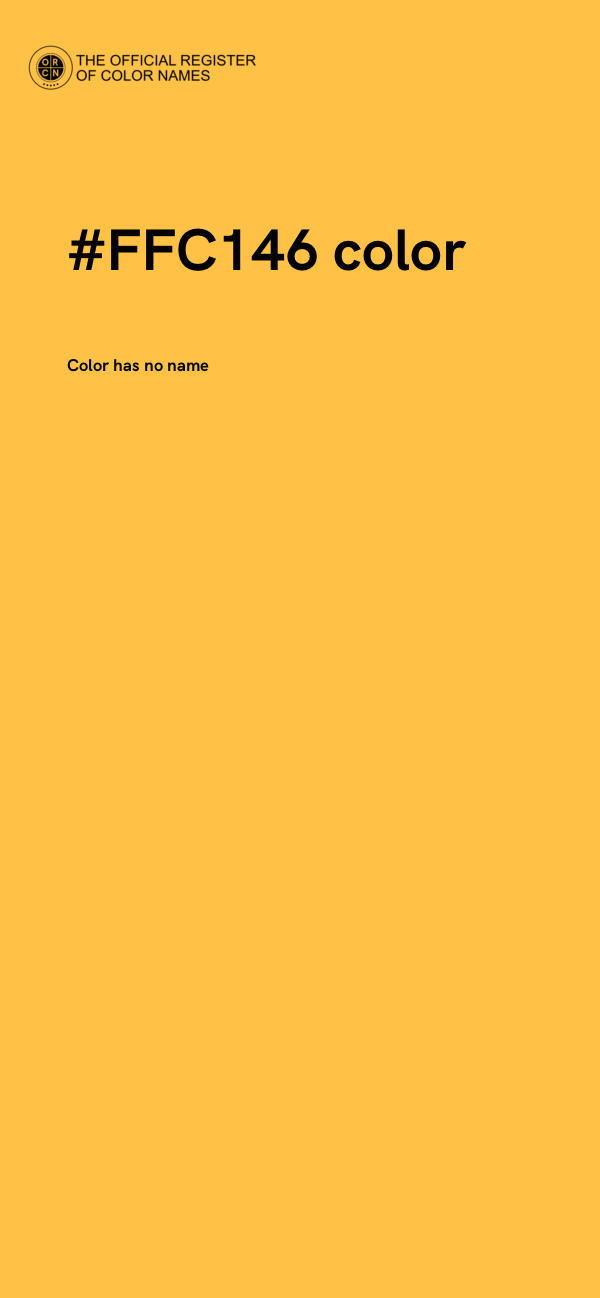 #FFC146 color image