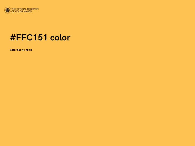 #FFC151 color image