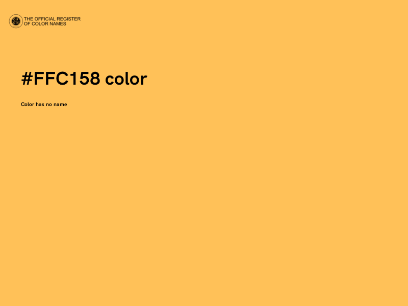 #FFC158 color image