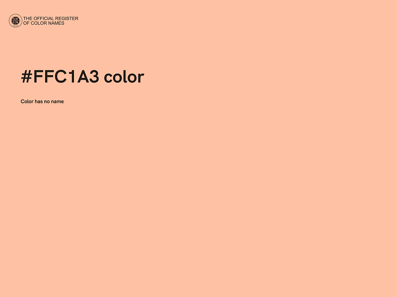 #FFC1A3 color image
