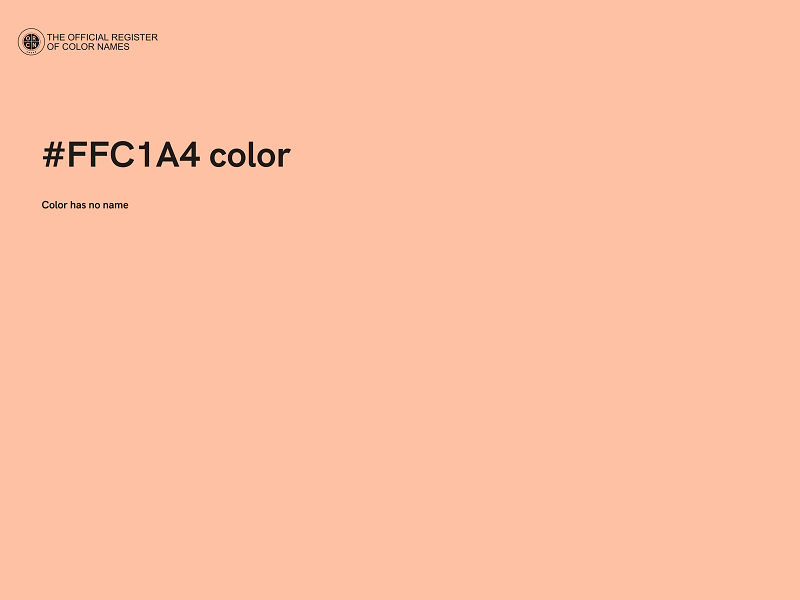 #FFC1A4 color image