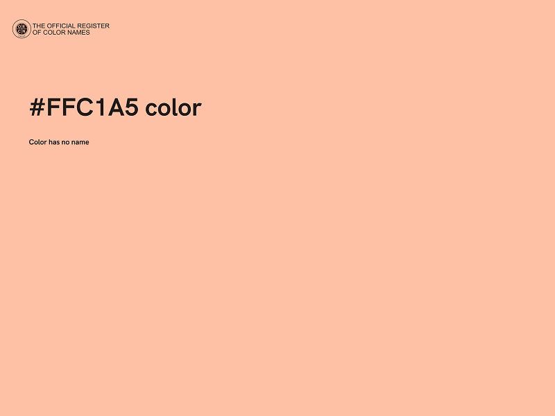 #FFC1A5 color image