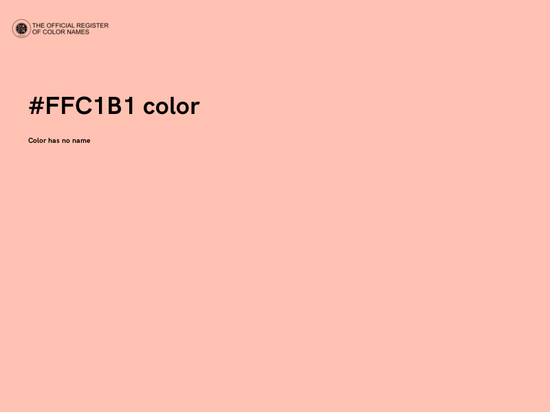 #FFC1B1 color image