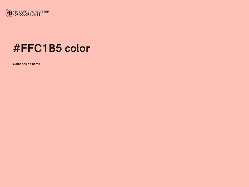 #FFC1B5 color image