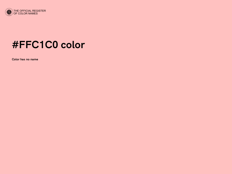 #FFC1C0 color image