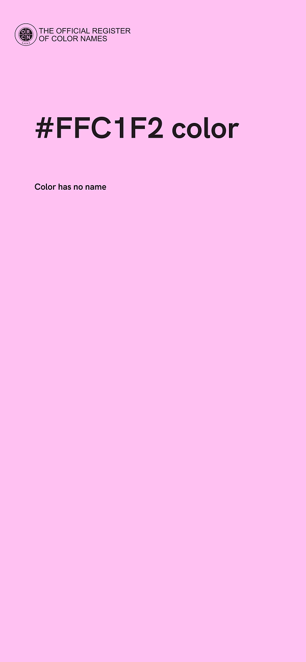 #FFC1F2 color image