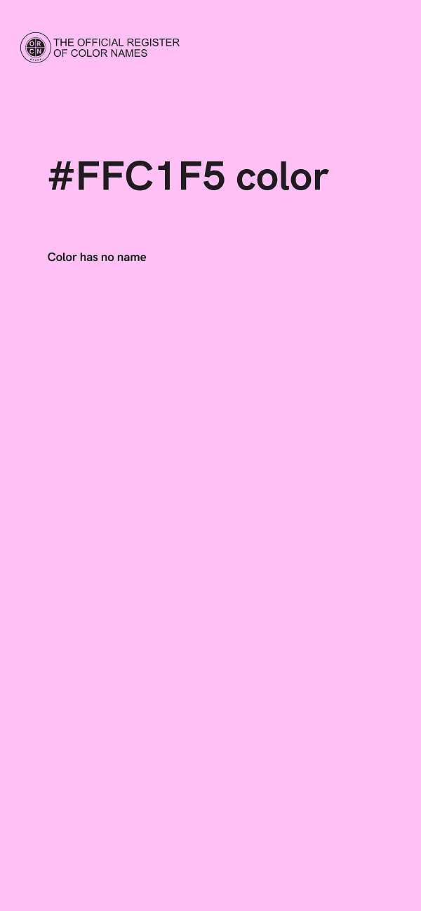 #FFC1F5 color image