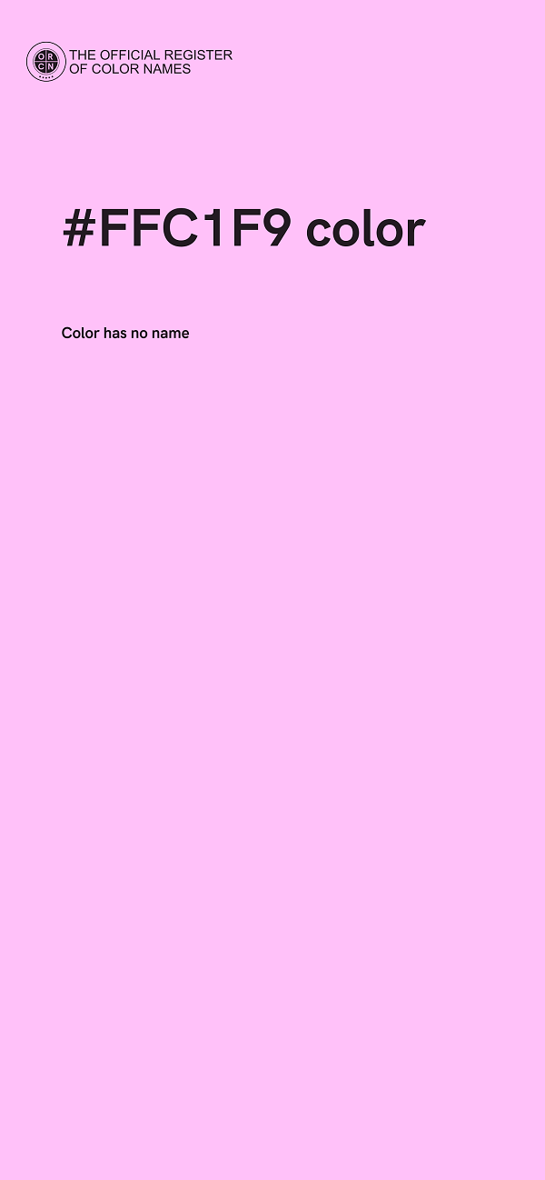 #FFC1F9 color image