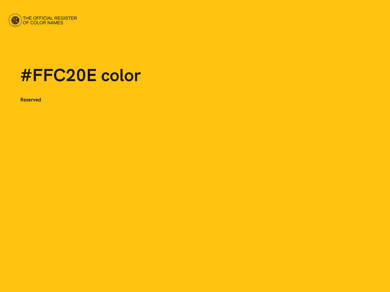 #FFC20E color image