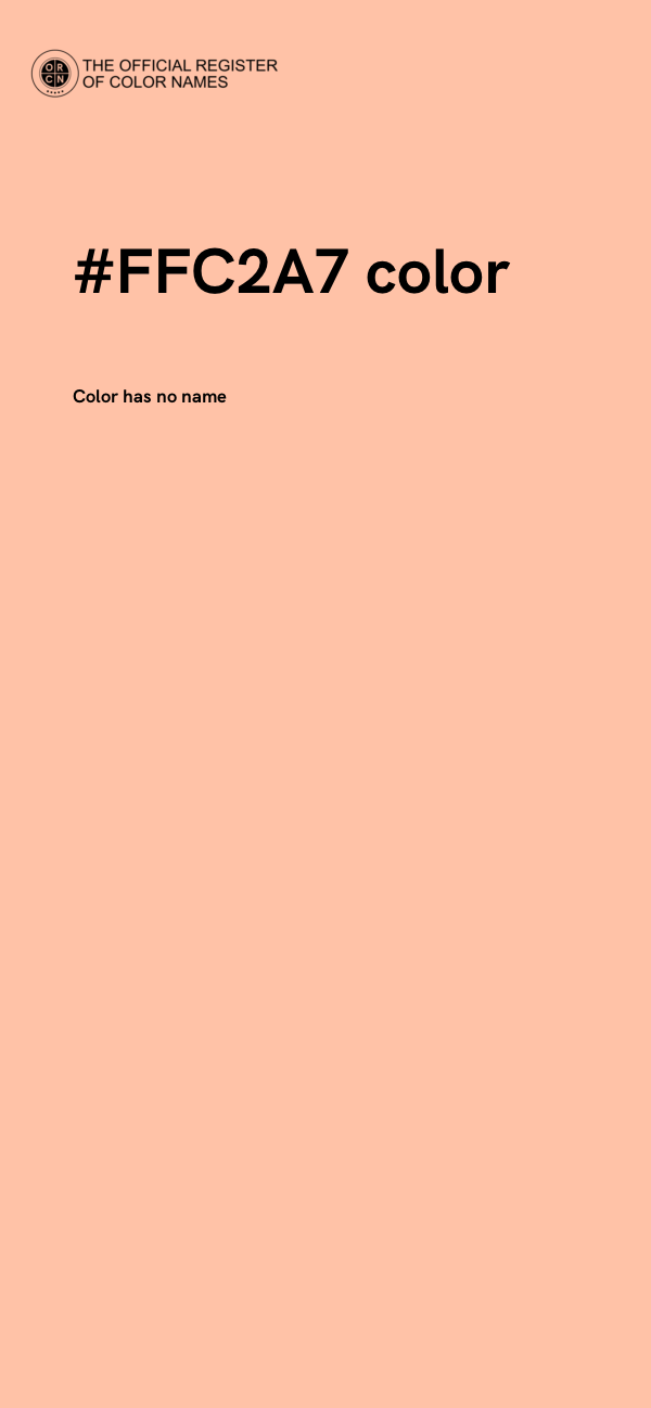 #FFC2A7 color image