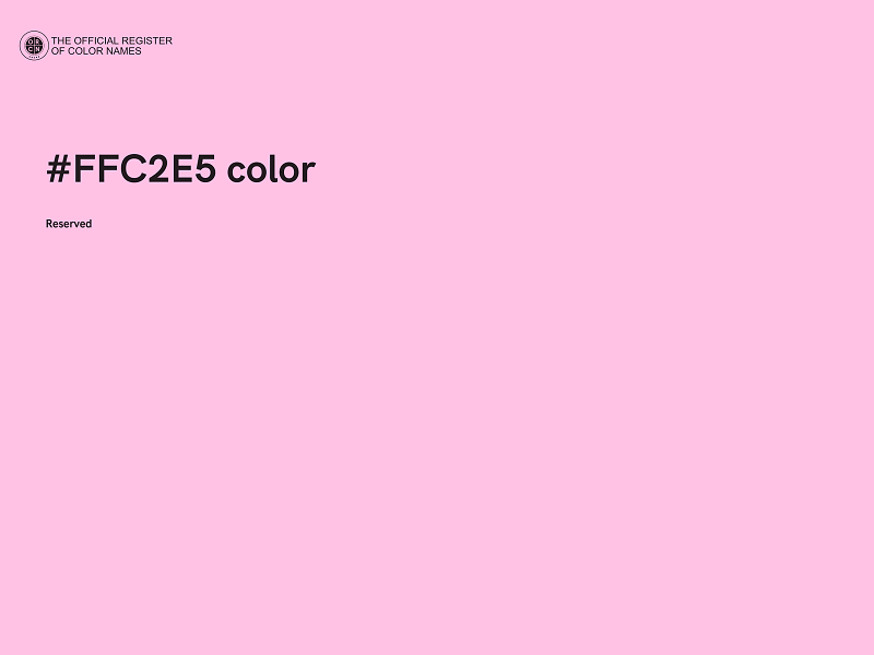 #FFC2E5 color image