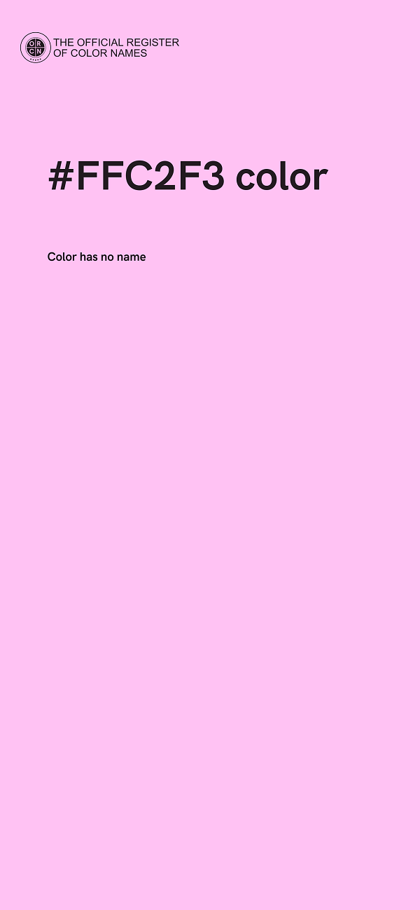 #FFC2F3 color image