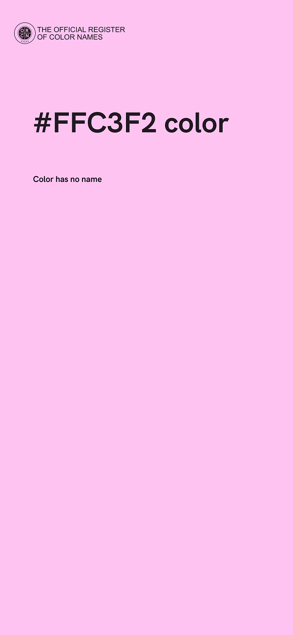 #FFC3F2 color image