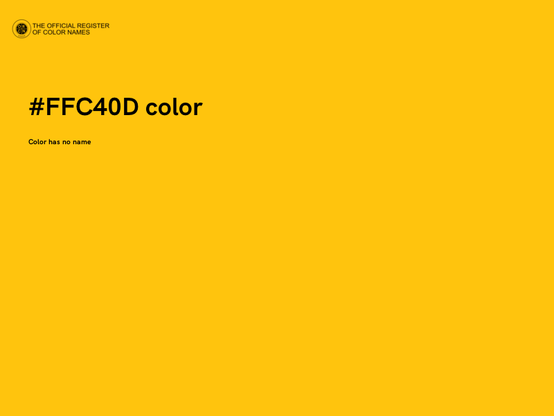 #FFC40D color image