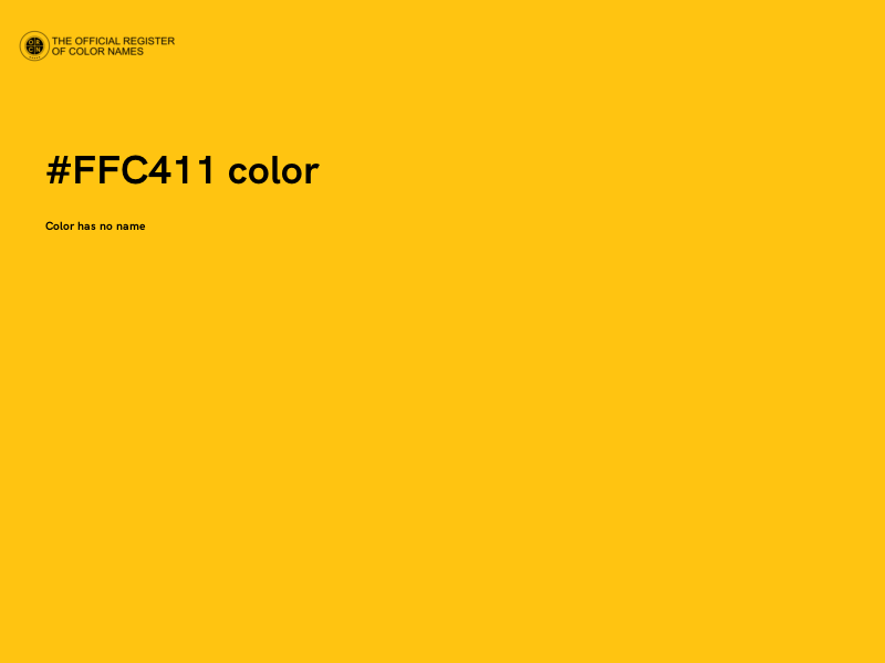 #FFC411 color image