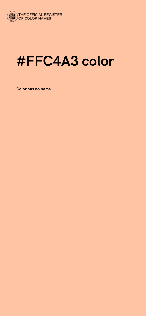 #FFC4A3 color image