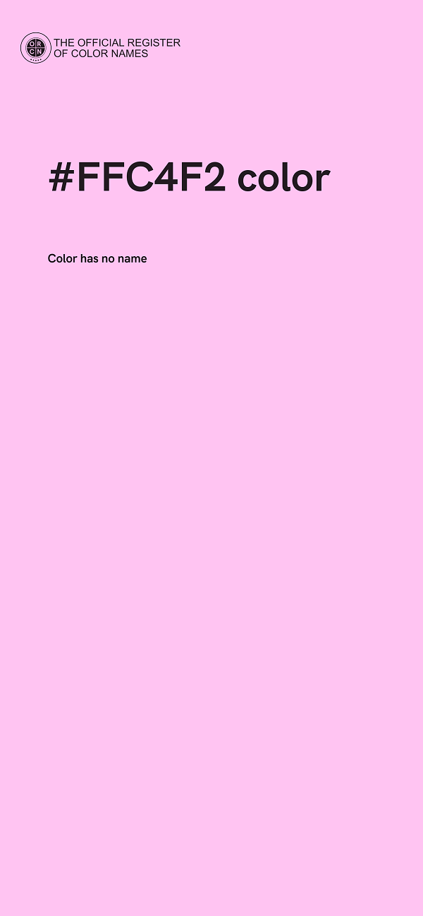 #FFC4F2 color image