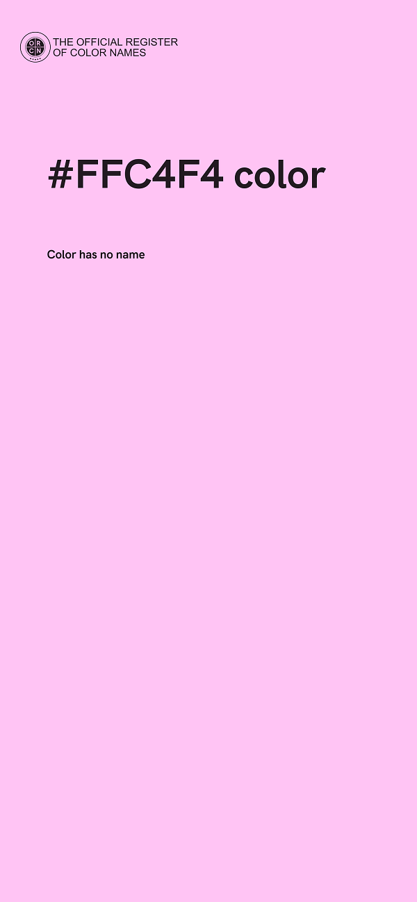 #FFC4F4 color image