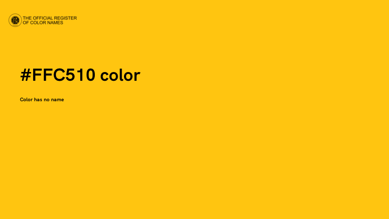 #FFC510 color image