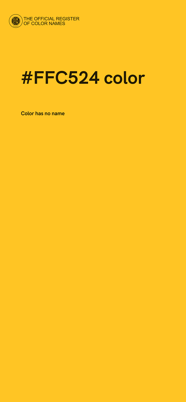#FFC524 color image