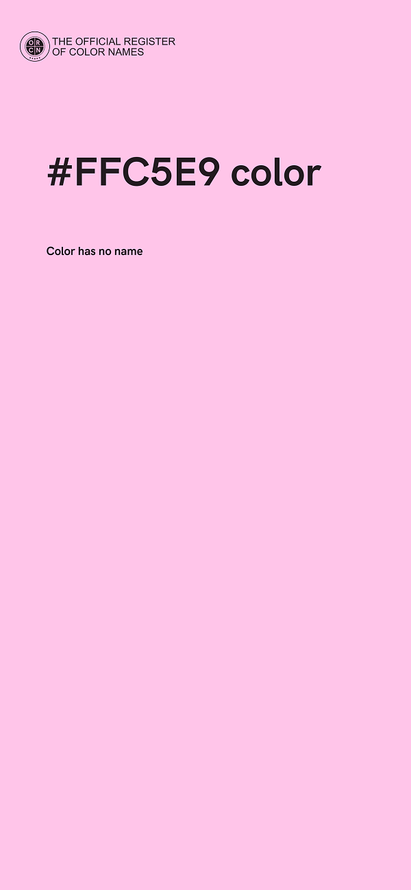 #FFC5E9 color image