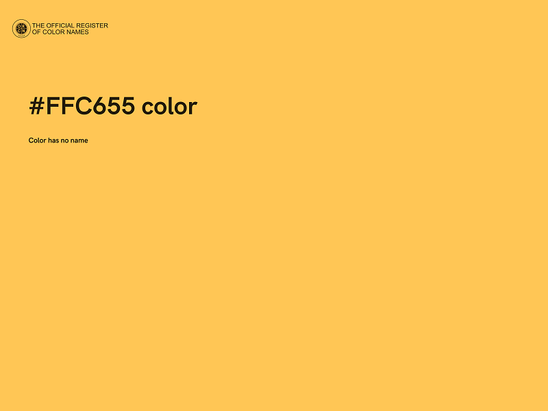 #FFC655 color image