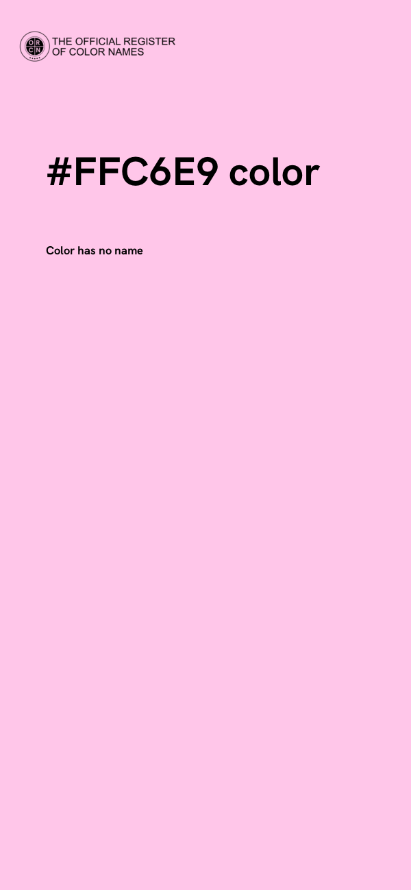 #FFC6E9 color image