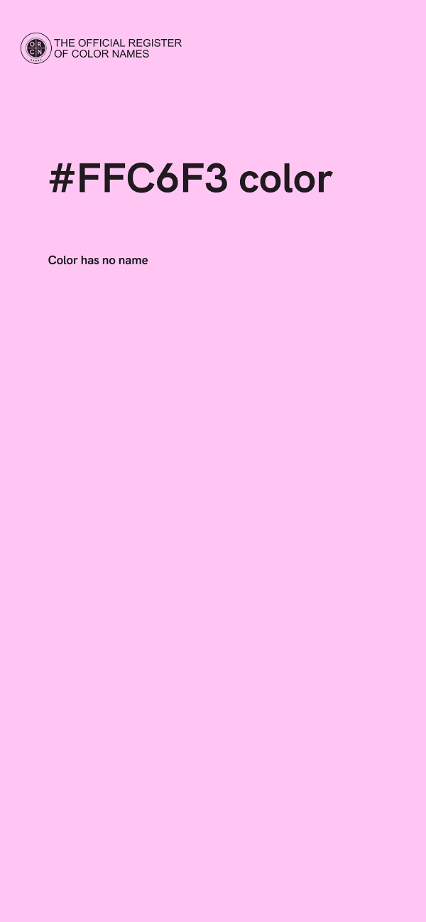 #FFC6F3 color image