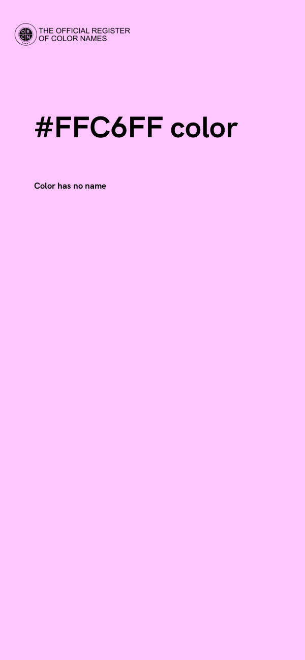 #FFC6FF color image