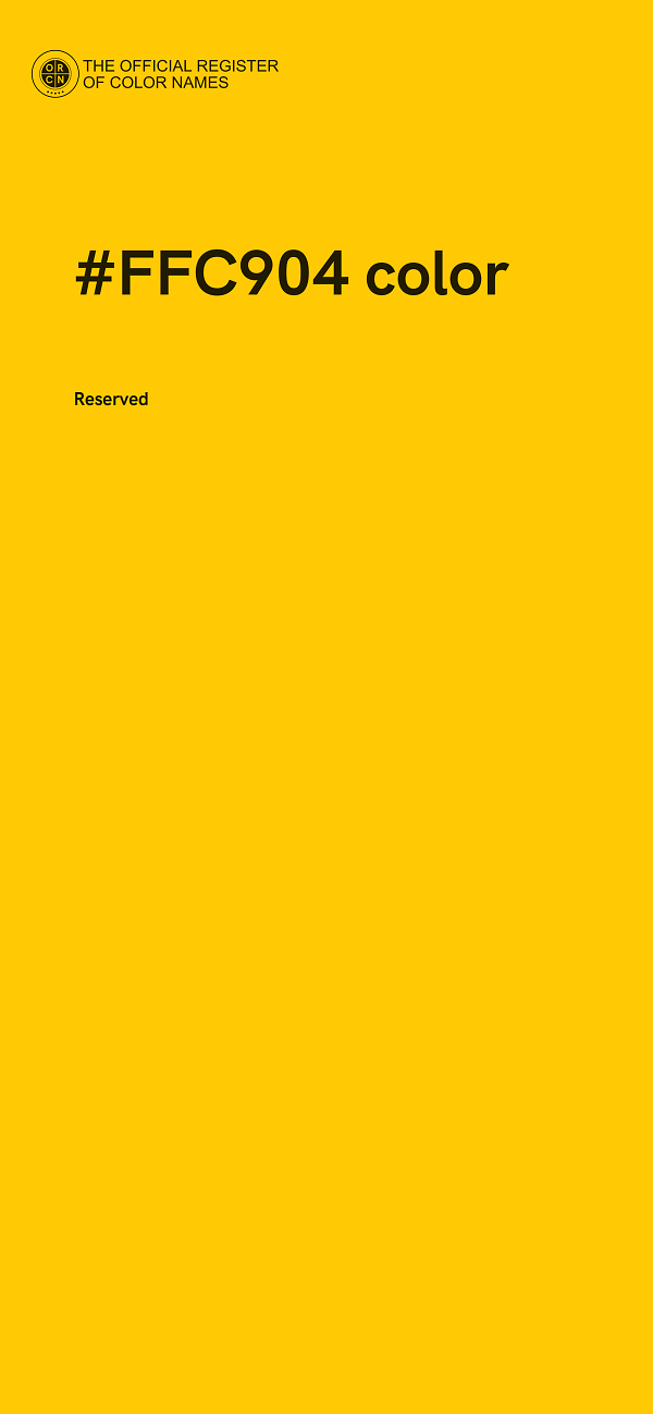 #FFC904 color image