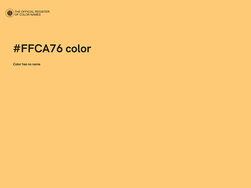 #FFCA76 color image