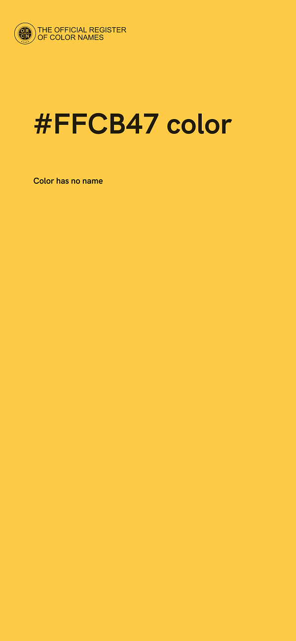 #FFCB47 color image
