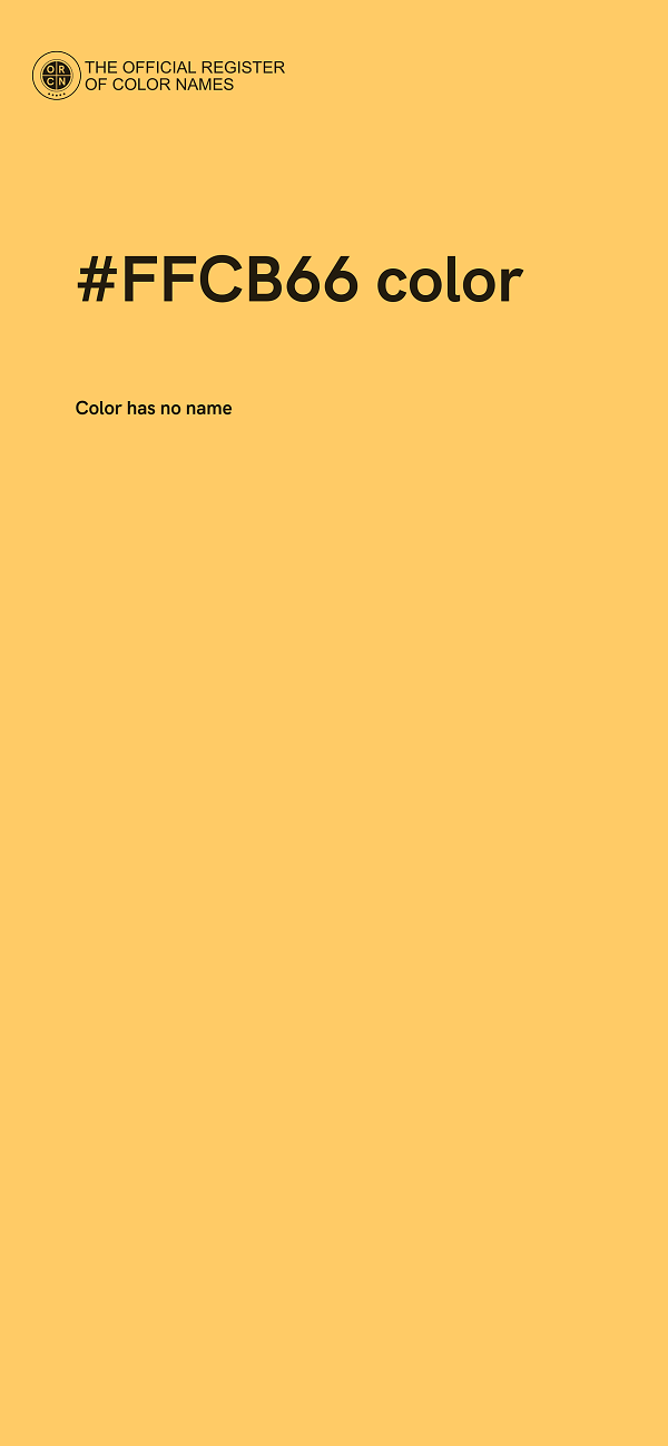 #FFCB66 color image