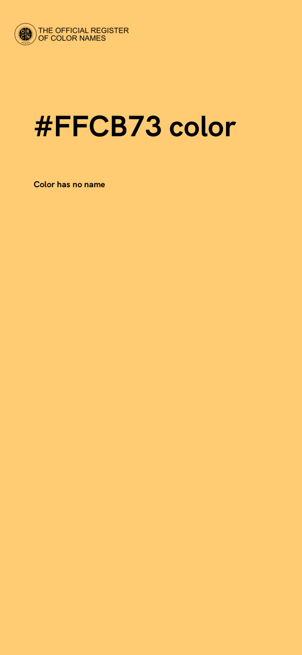 #FFCB73 color image
