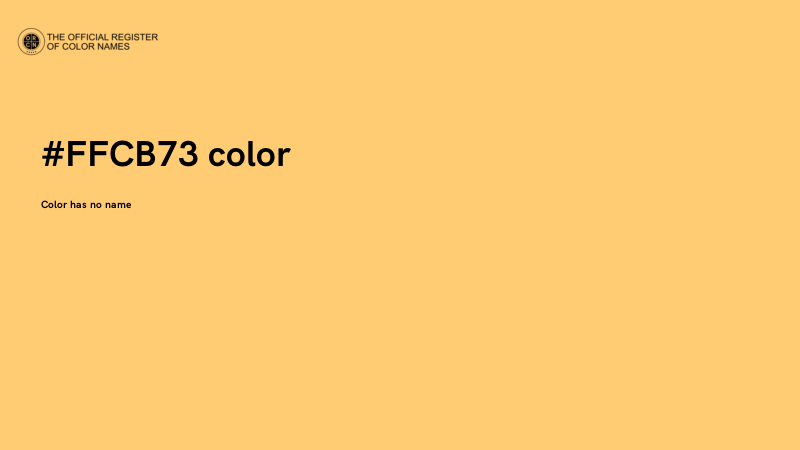 #FFCB73 color image