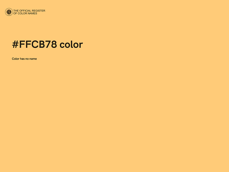 #FFCB78 color image