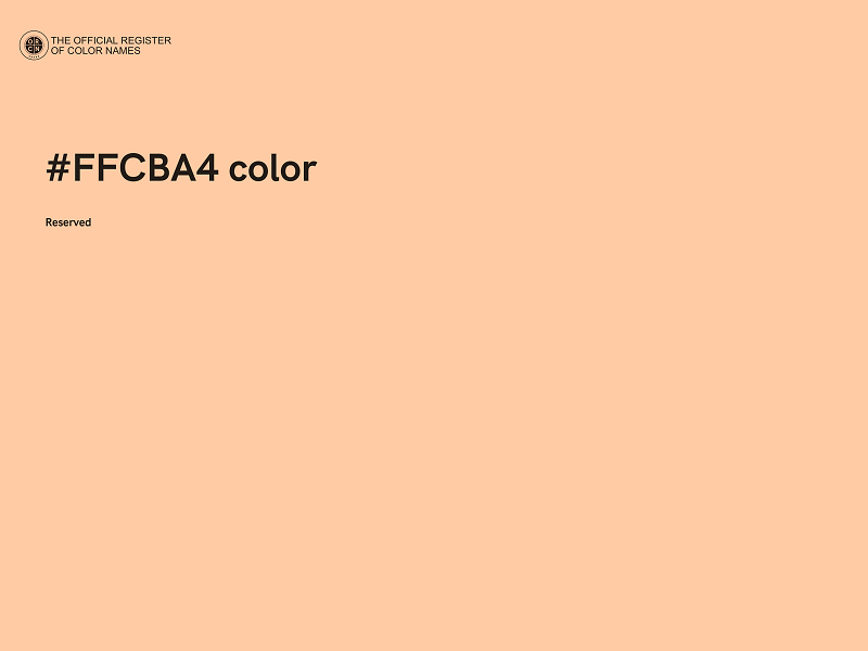 #FFCBA4 color image