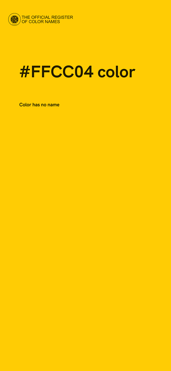 #FFCC04 color image